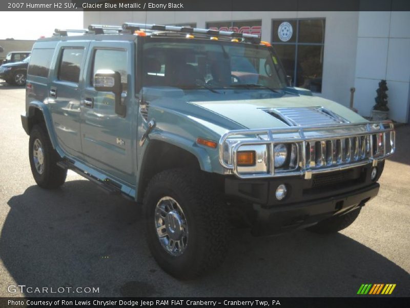 Glacier Blue Metallic / Ebony Black 2007 Hummer H2 SUV