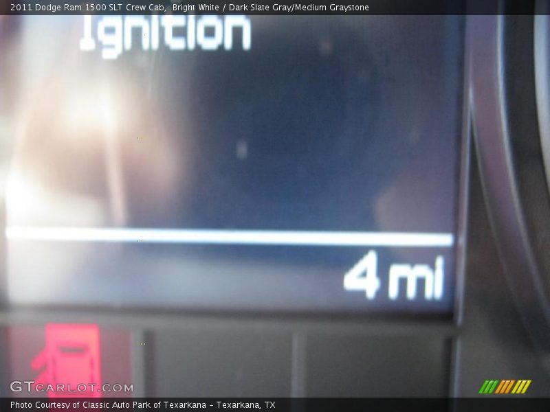 Bright White / Dark Slate Gray/Medium Graystone 2011 Dodge Ram 1500 SLT Crew Cab