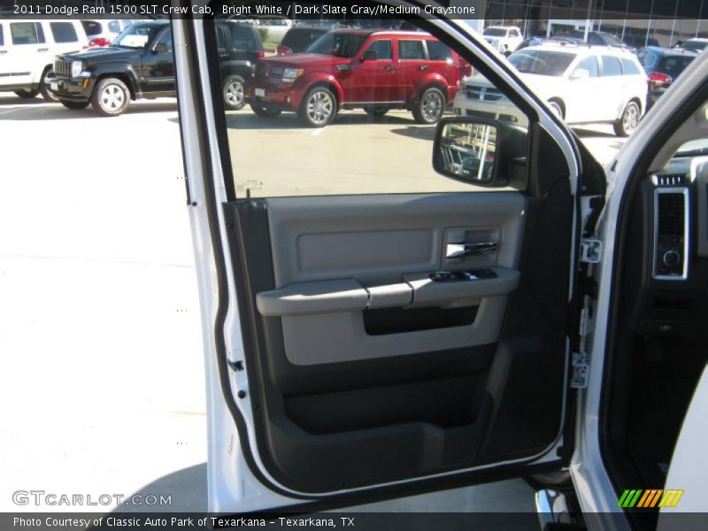 Bright White / Dark Slate Gray/Medium Graystone 2011 Dodge Ram 1500 SLT Crew Cab