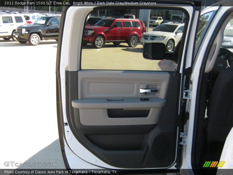Bright White / Dark Slate Gray/Medium Graystone 2011 Dodge Ram 1500 SLT Crew Cab
