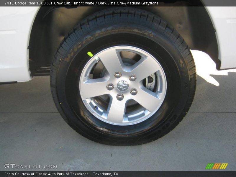 Bright White / Dark Slate Gray/Medium Graystone 2011 Dodge Ram 1500 SLT Crew Cab