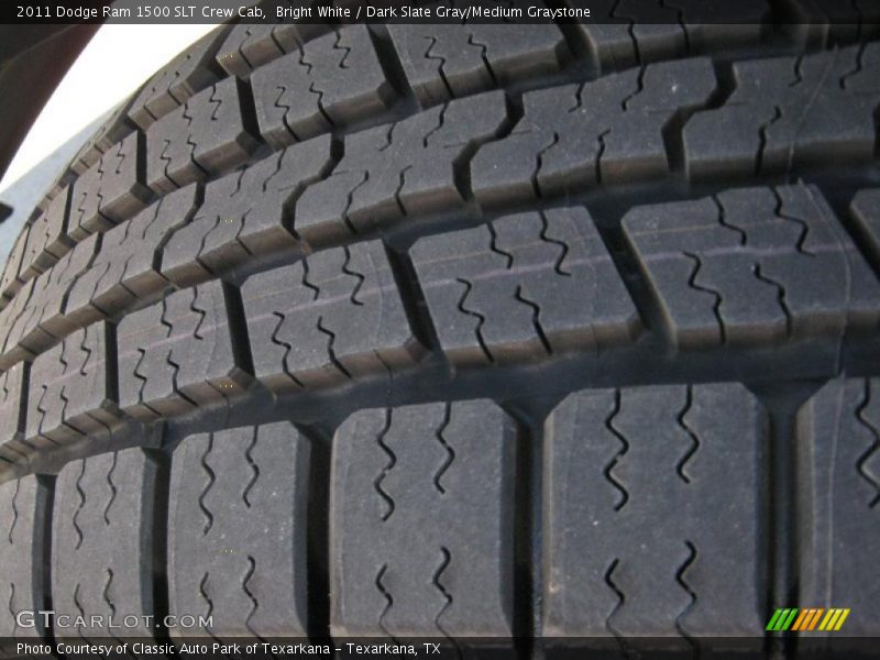 Bright White / Dark Slate Gray/Medium Graystone 2011 Dodge Ram 1500 SLT Crew Cab