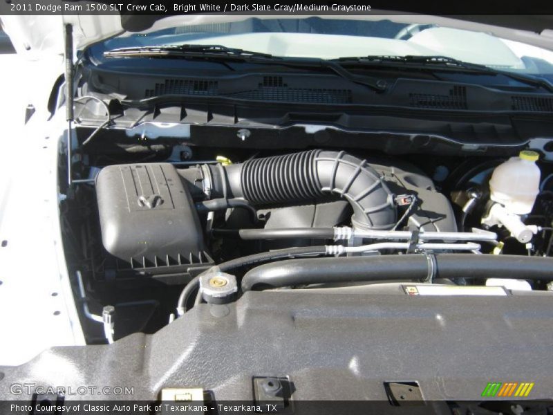 Bright White / Dark Slate Gray/Medium Graystone 2011 Dodge Ram 1500 SLT Crew Cab