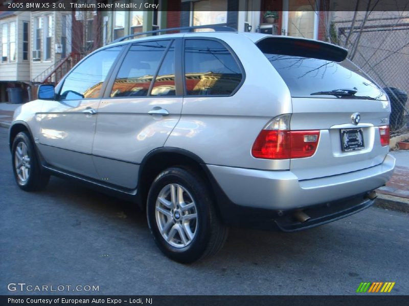 Titanium Silver Metallic / Grey 2005 BMW X5 3.0i