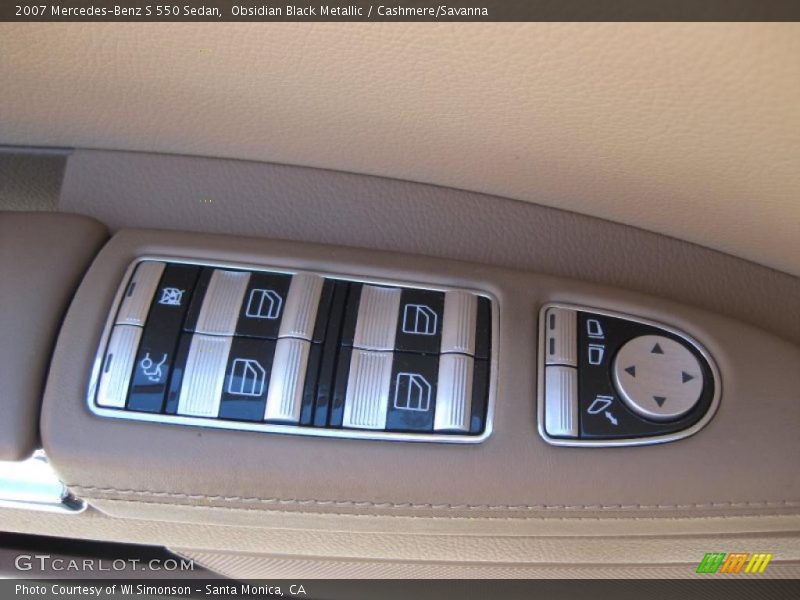Obsidian Black Metallic / Cashmere/Savanna 2007 Mercedes-Benz S 550 Sedan