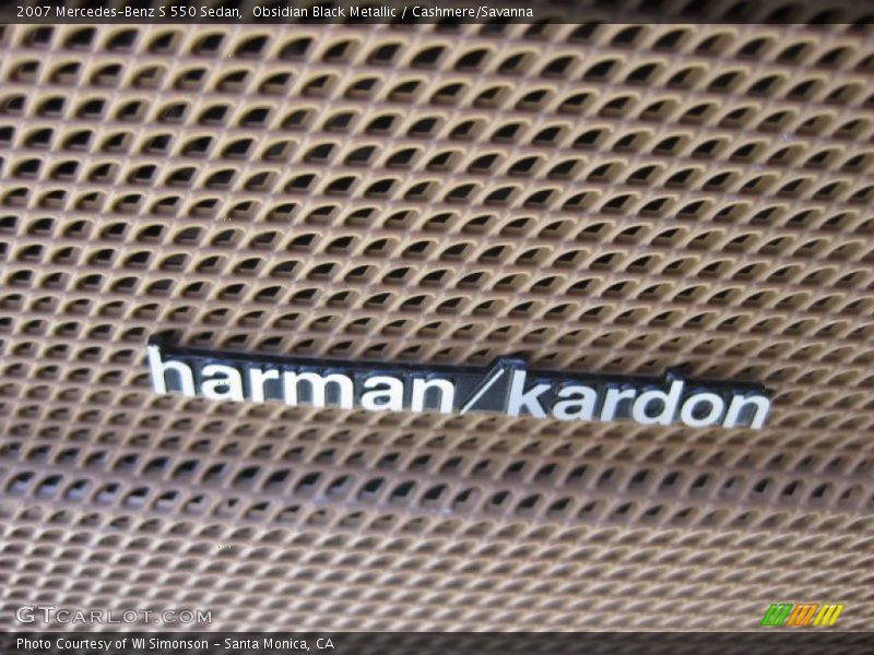 Obsidian Black Metallic / Cashmere/Savanna 2007 Mercedes-Benz S 550 Sedan