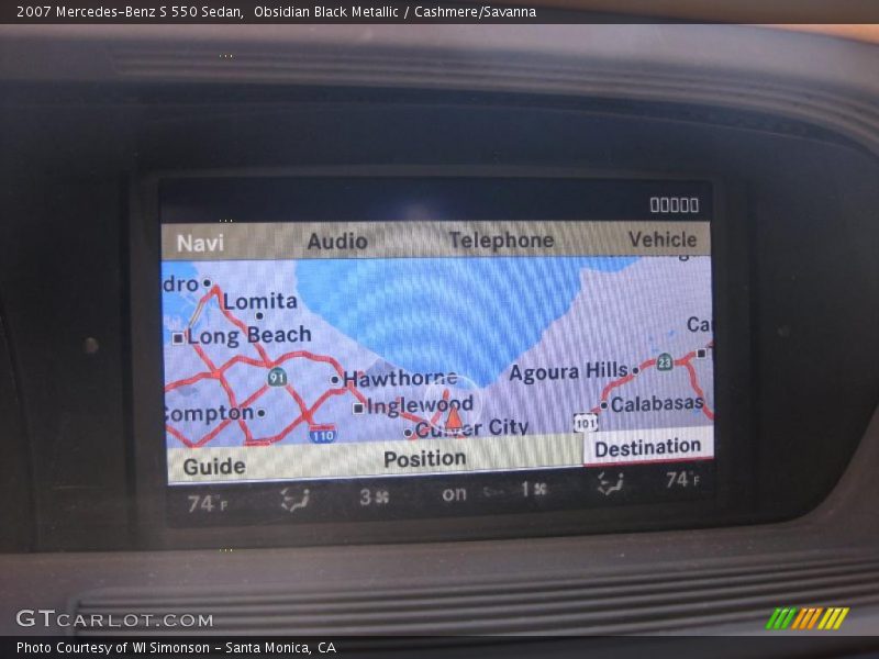 Obsidian Black Metallic / Cashmere/Savanna 2007 Mercedes-Benz S 550 Sedan