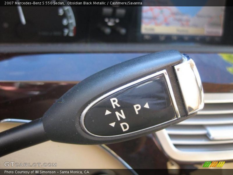 Obsidian Black Metallic / Cashmere/Savanna 2007 Mercedes-Benz S 550 Sedan