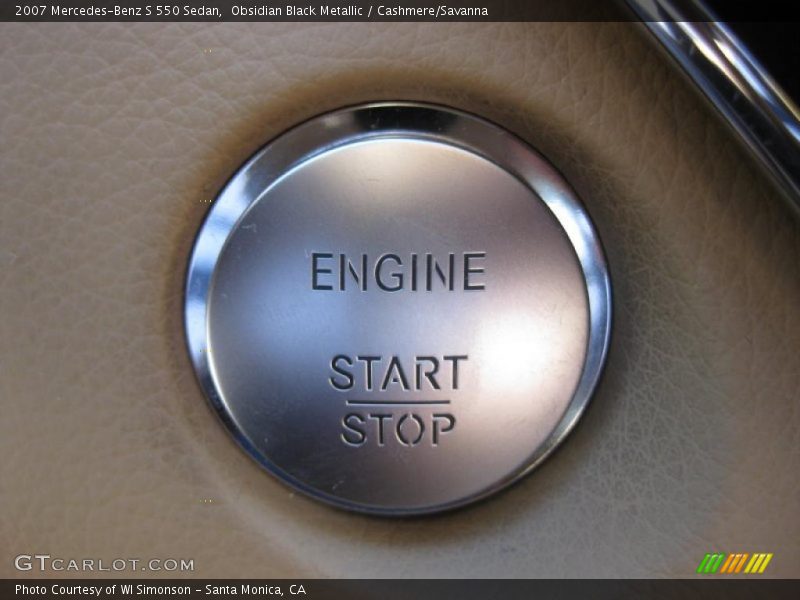 Obsidian Black Metallic / Cashmere/Savanna 2007 Mercedes-Benz S 550 Sedan