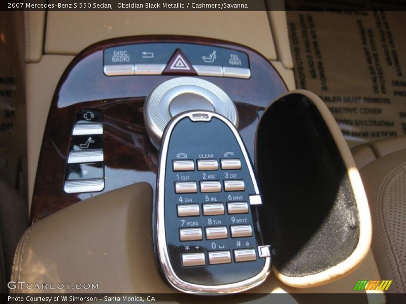 Obsidian Black Metallic / Cashmere/Savanna 2007 Mercedes-Benz S 550 Sedan