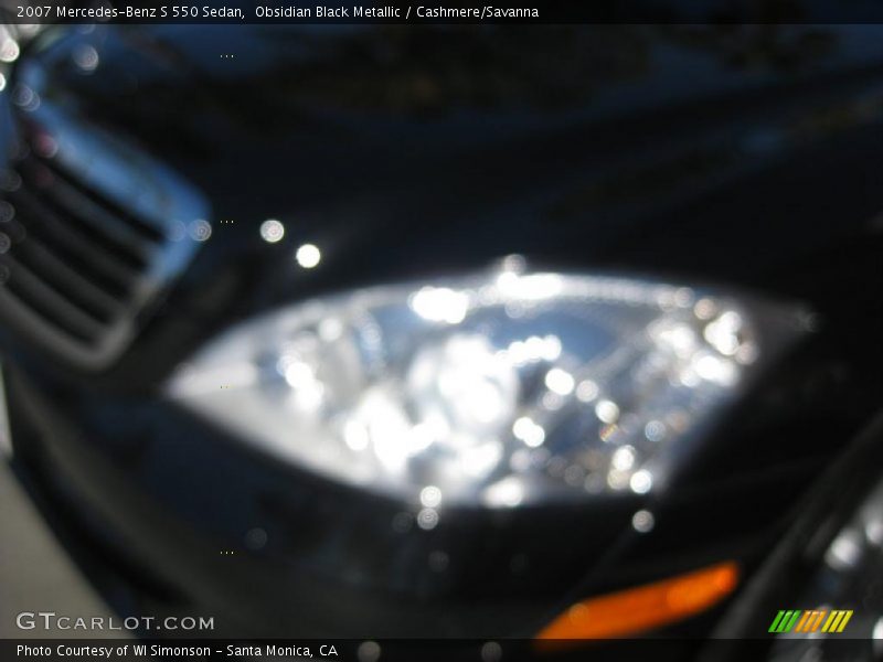 Obsidian Black Metallic / Cashmere/Savanna 2007 Mercedes-Benz S 550 Sedan