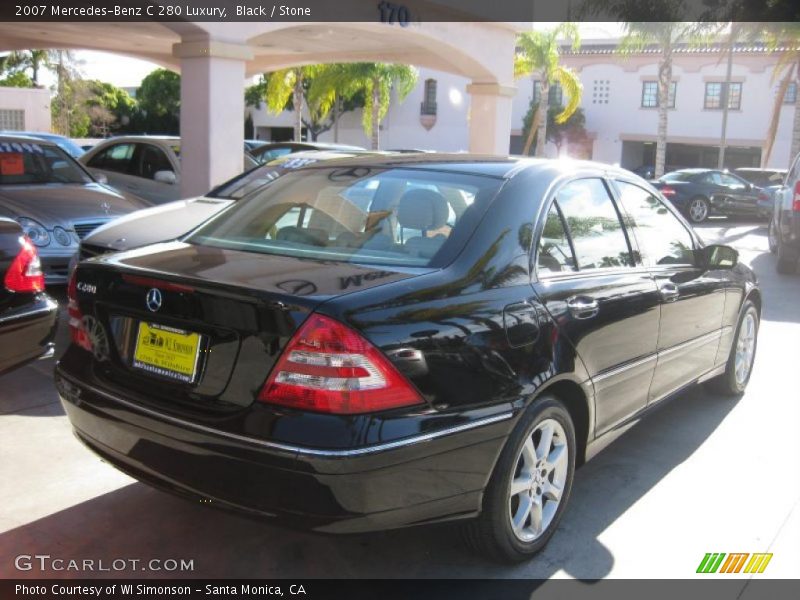 Black / Stone 2007 Mercedes-Benz C 280 Luxury