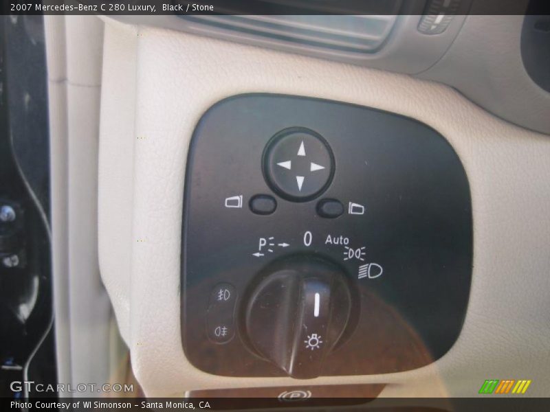 Black / Stone 2007 Mercedes-Benz C 280 Luxury