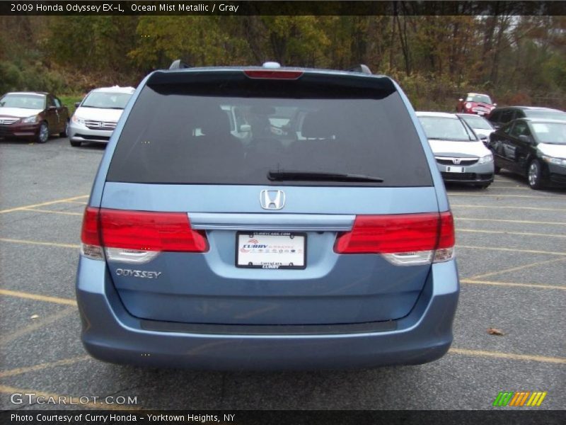 Ocean Mist Metallic / Gray 2009 Honda Odyssey EX-L