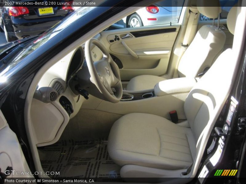 Black / Stone 2007 Mercedes-Benz C 280 Luxury