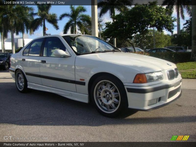 Alpine White / Grey 1998 BMW M3 Sedan