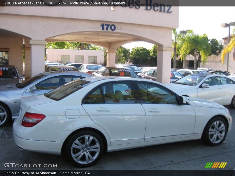 Arctic White / Savanna/Cashmere 2008 Mercedes-Benz C 300 Luxury