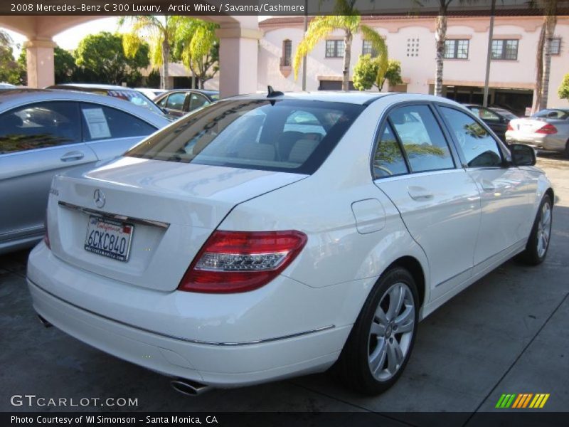 Arctic White / Savanna/Cashmere 2008 Mercedes-Benz C 300 Luxury