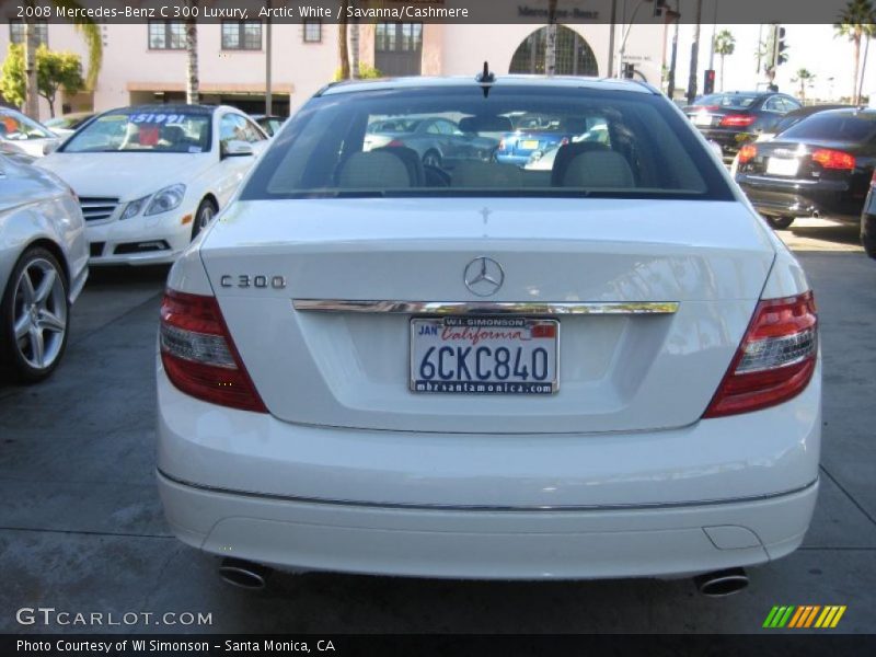 Arctic White / Savanna/Cashmere 2008 Mercedes-Benz C 300 Luxury