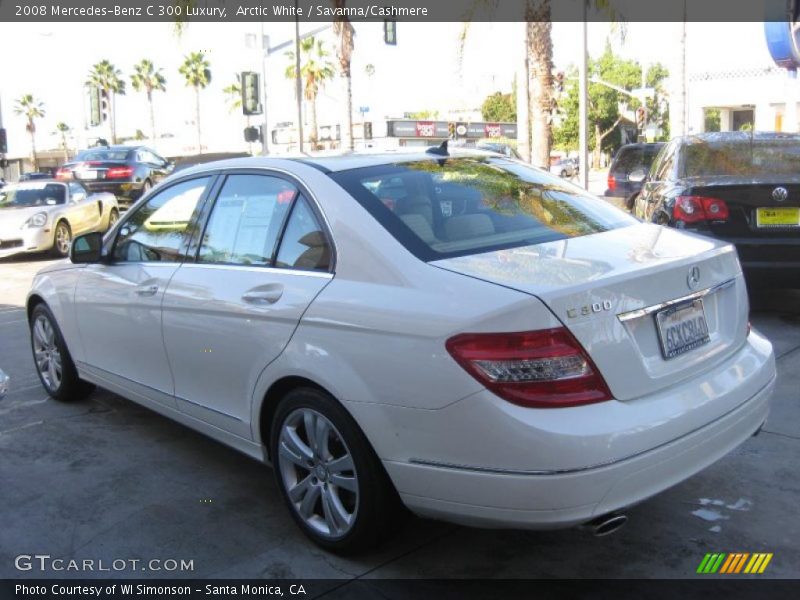 Arctic White / Savanna/Cashmere 2008 Mercedes-Benz C 300 Luxury