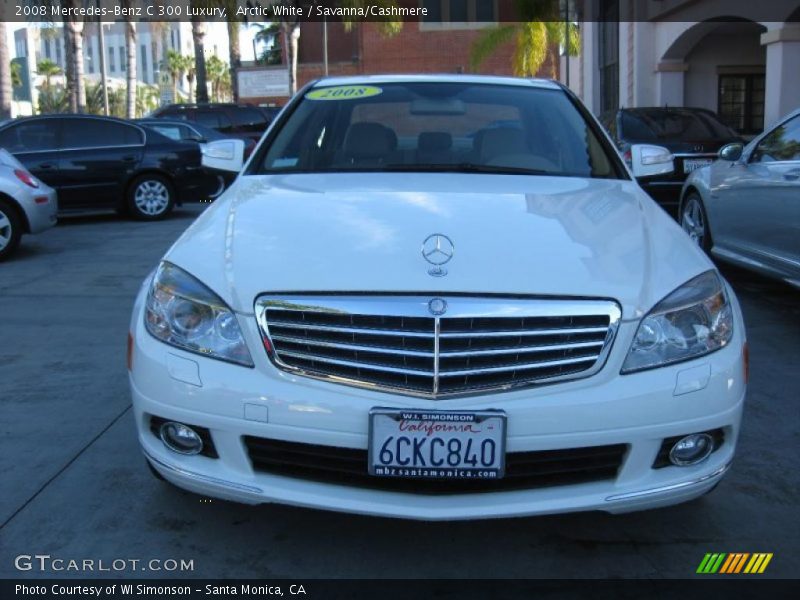 Arctic White / Savanna/Cashmere 2008 Mercedes-Benz C 300 Luxury