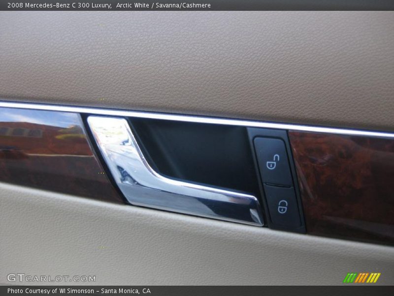 Arctic White / Savanna/Cashmere 2008 Mercedes-Benz C 300 Luxury