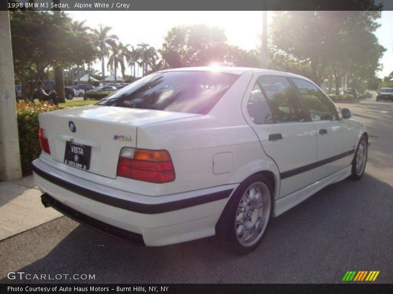 Alpine White / Grey 1998 BMW M3 Sedan