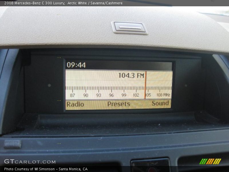 Arctic White / Savanna/Cashmere 2008 Mercedes-Benz C 300 Luxury