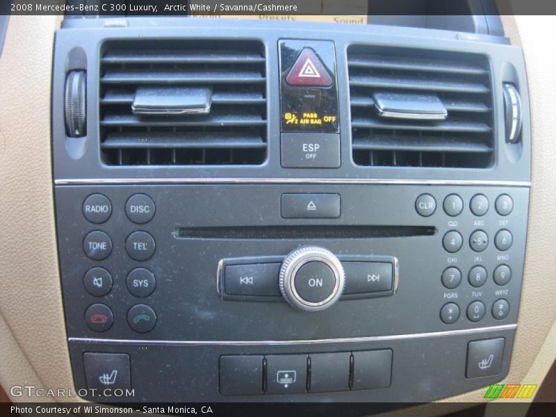 Arctic White / Savanna/Cashmere 2008 Mercedes-Benz C 300 Luxury