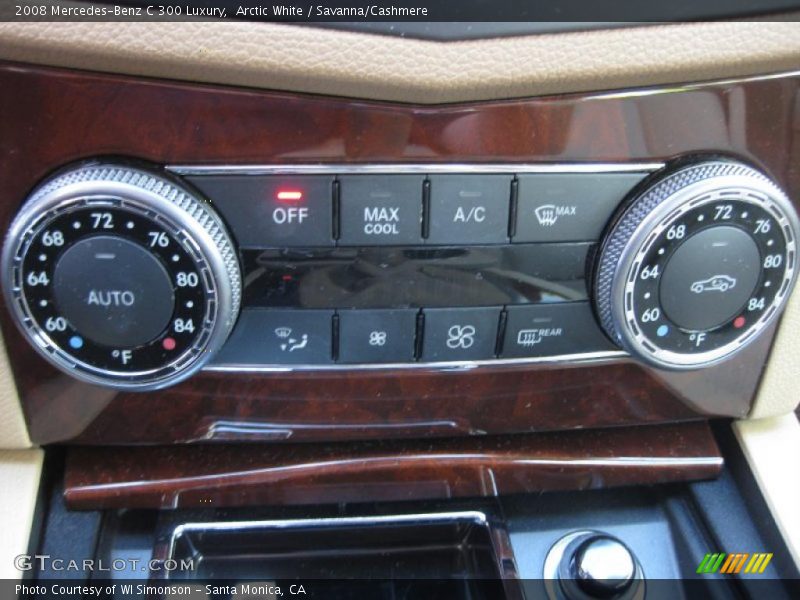 Arctic White / Savanna/Cashmere 2008 Mercedes-Benz C 300 Luxury