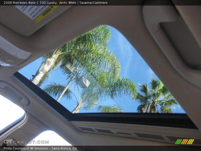 Arctic White / Savanna/Cashmere 2008 Mercedes-Benz C 300 Luxury