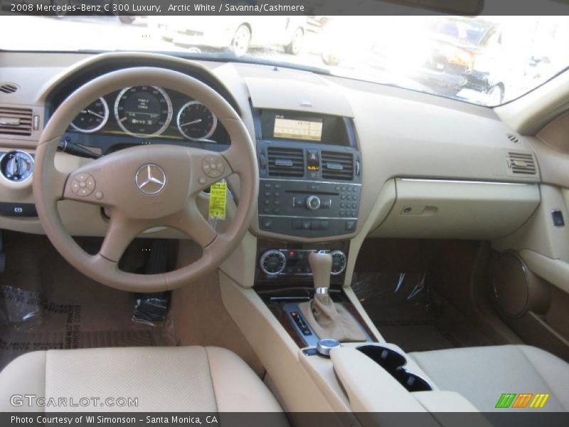 Arctic White / Savanna/Cashmere 2008 Mercedes-Benz C 300 Luxury