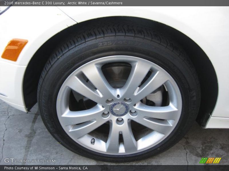 Arctic White / Savanna/Cashmere 2008 Mercedes-Benz C 300 Luxury