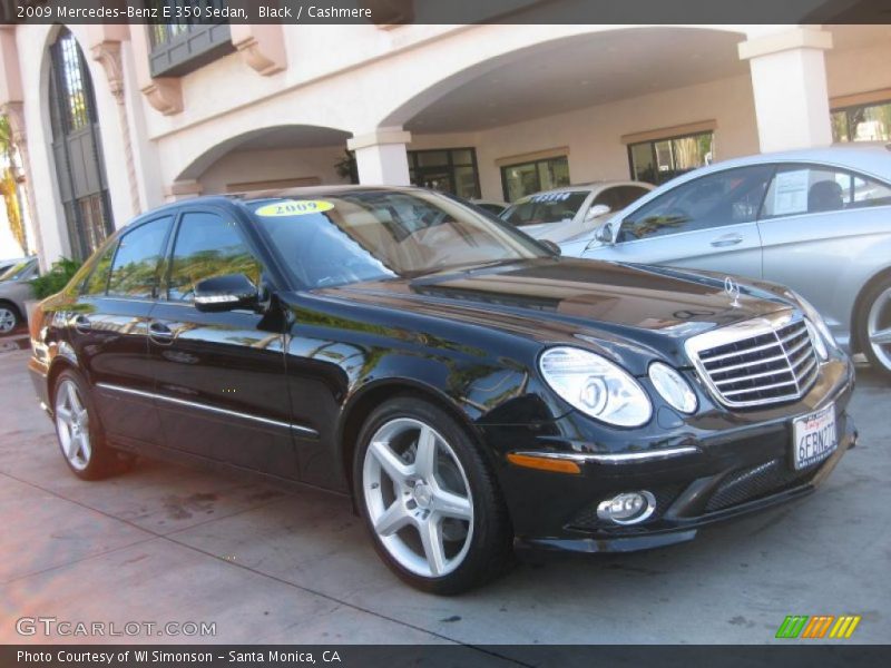 Black / Cashmere 2009 Mercedes-Benz E 350 Sedan