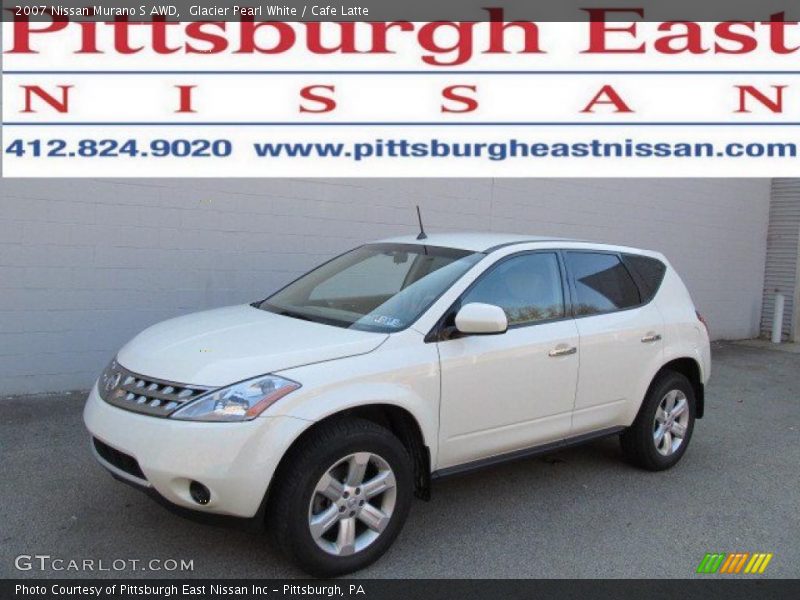 Glacier Pearl White / Cafe Latte 2007 Nissan Murano S AWD