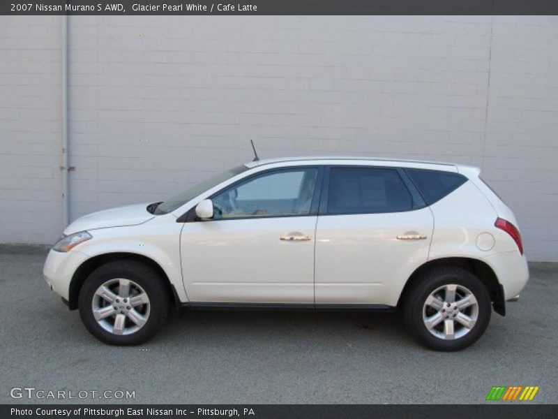 Glacier Pearl White / Cafe Latte 2007 Nissan Murano S AWD