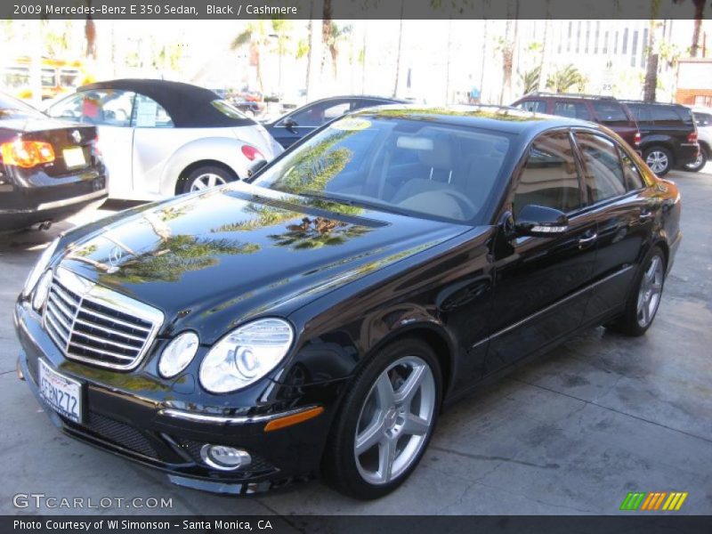 Black / Cashmere 2009 Mercedes-Benz E 350 Sedan