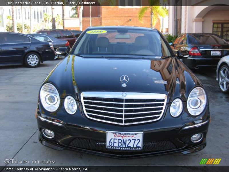 Black / Cashmere 2009 Mercedes-Benz E 350 Sedan