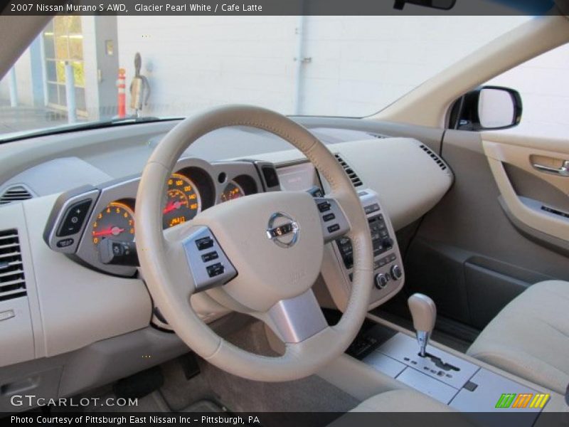 Glacier Pearl White / Cafe Latte 2007 Nissan Murano S AWD