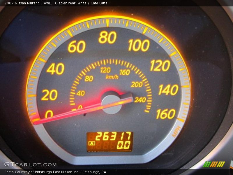 Glacier Pearl White / Cafe Latte 2007 Nissan Murano S AWD