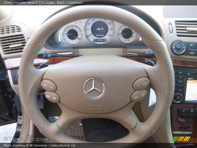 Black / Cashmere 2009 Mercedes-Benz E 350 Sedan