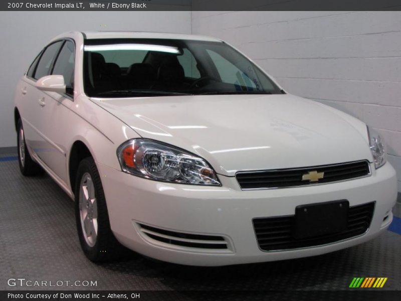 White / Ebony Black 2007 Chevrolet Impala LT