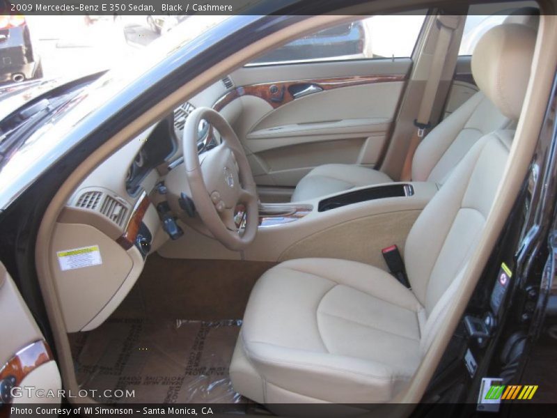 Black / Cashmere 2009 Mercedes-Benz E 350 Sedan