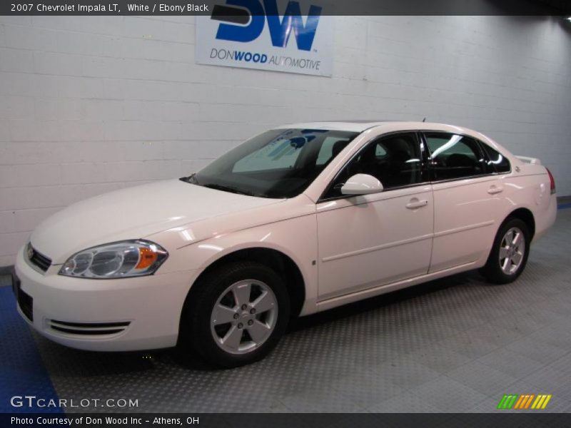 White / Ebony Black 2007 Chevrolet Impala LT