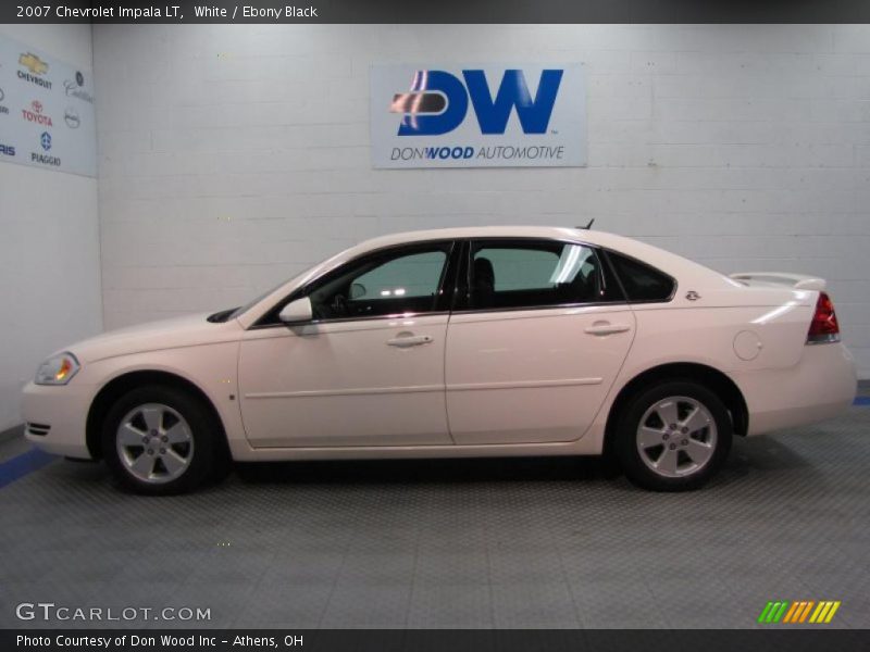 White / Ebony Black 2007 Chevrolet Impala LT