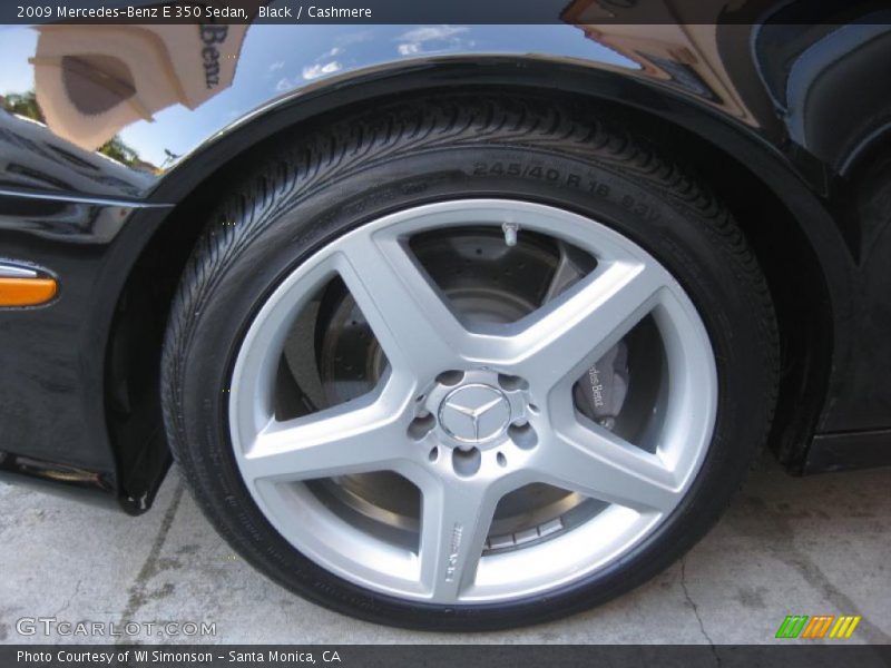 Black / Cashmere 2009 Mercedes-Benz E 350 Sedan