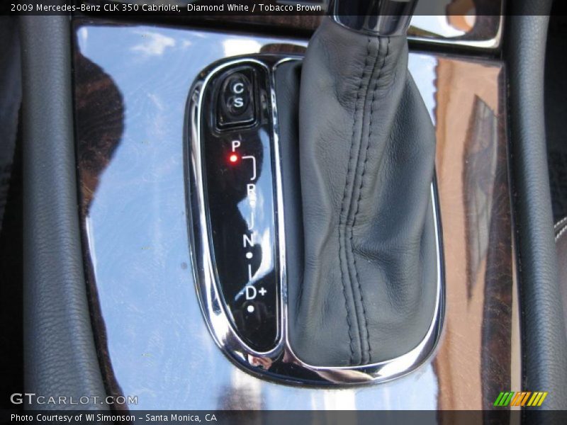Diamond White / Tobacco Brown 2009 Mercedes-Benz CLK 350 Cabriolet
