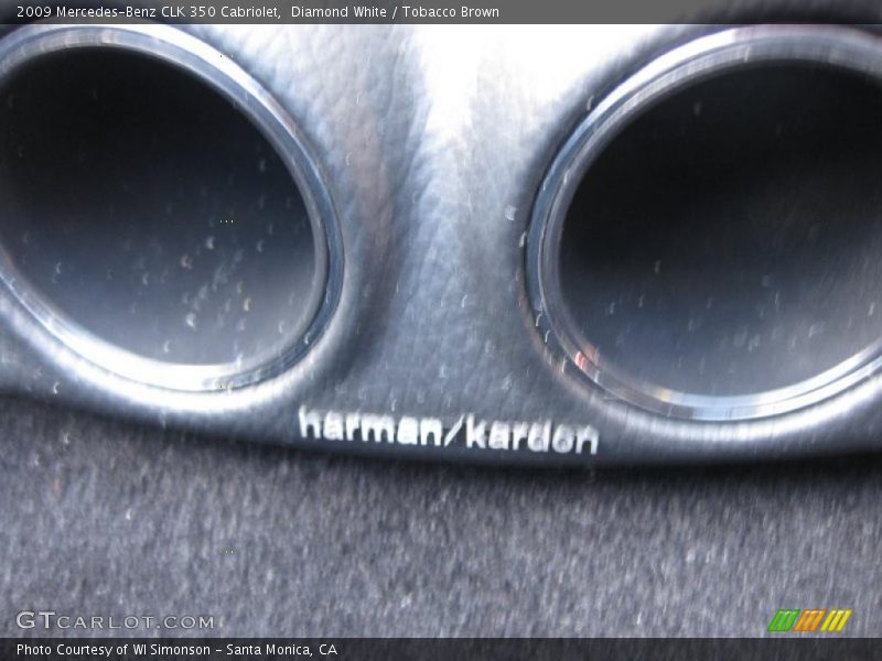 Diamond White / Tobacco Brown 2009 Mercedes-Benz CLK 350 Cabriolet