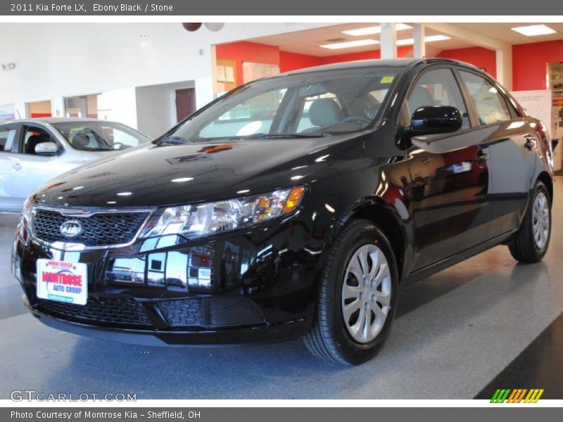 Ebony Black / Stone 2011 Kia Forte LX
