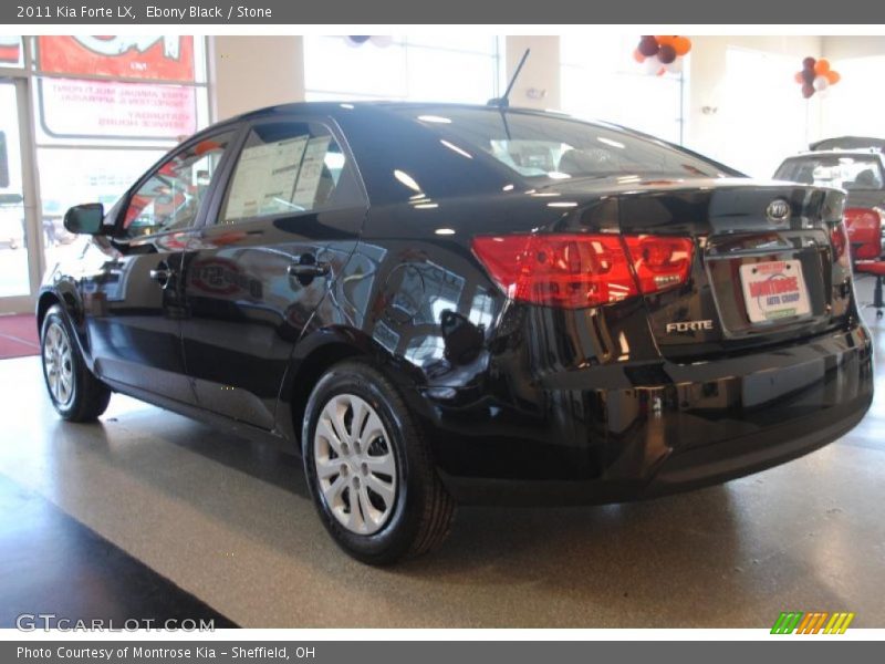 Ebony Black / Stone 2011 Kia Forte LX